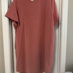 Casual Pink T-Shirt Dress